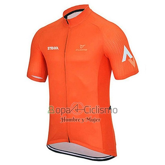 Rally Ropa Ciclismo Culotte Corto 2019 Hombre Mangas Cortas Naranja